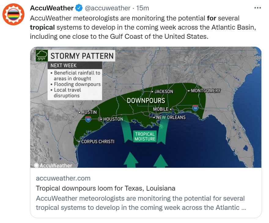 Lluvias Texas Louisiana