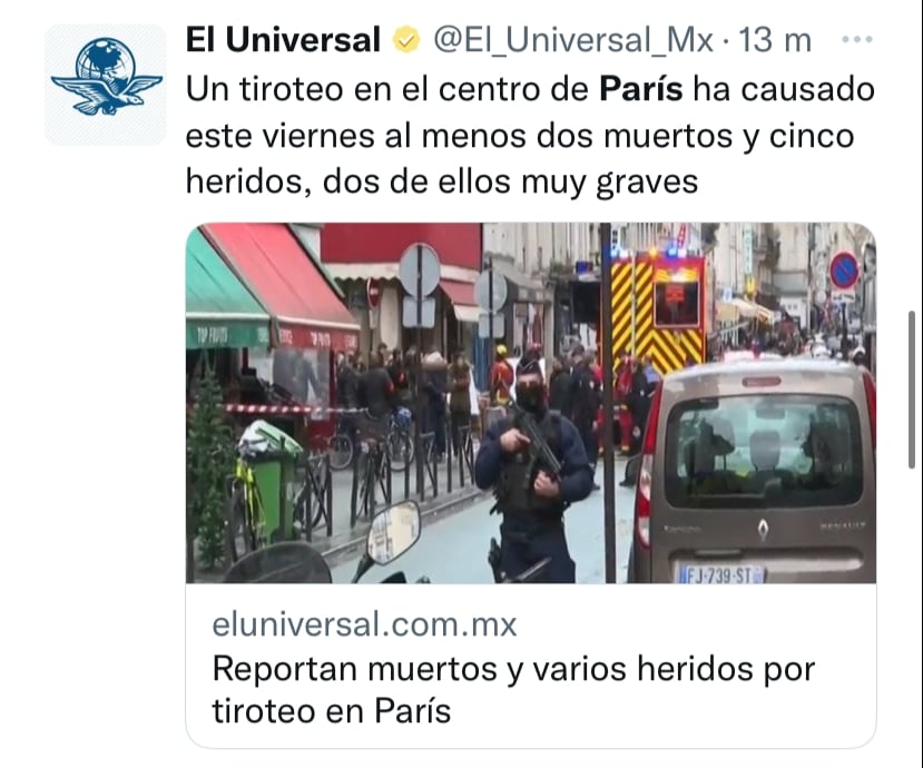 "Estaba lleno de personas corriendo, gritando a la policía"