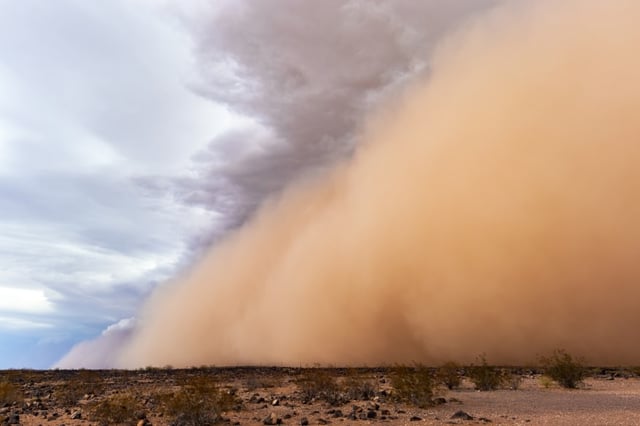 Apocalyptic images of a sandstorm in Mexico (PHOTOS)