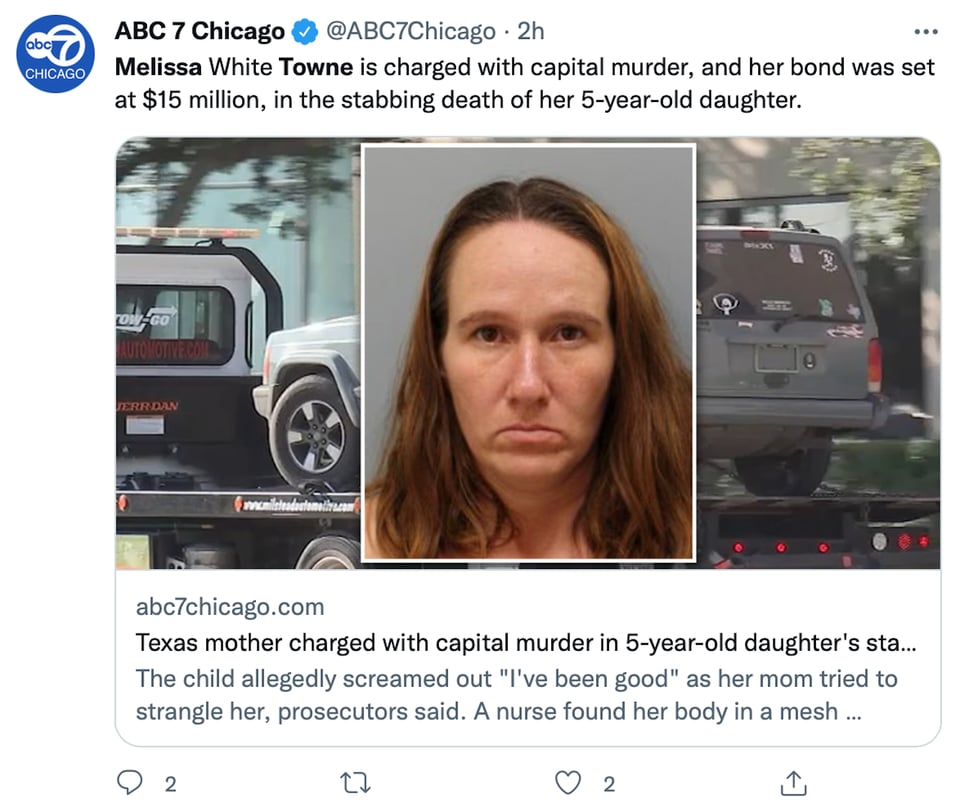 Melissa Towne carried the murder knife with her