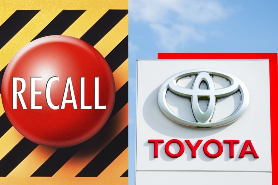 Emiten recall de miles de vehículos Toyota por riesgo a la seguridad de los usuarios