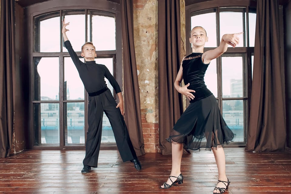 baile, cultura latina, rumba, niños, interior