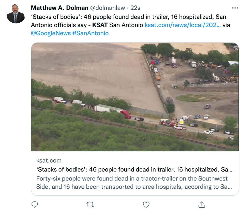 "Una terrible tragedia humana"