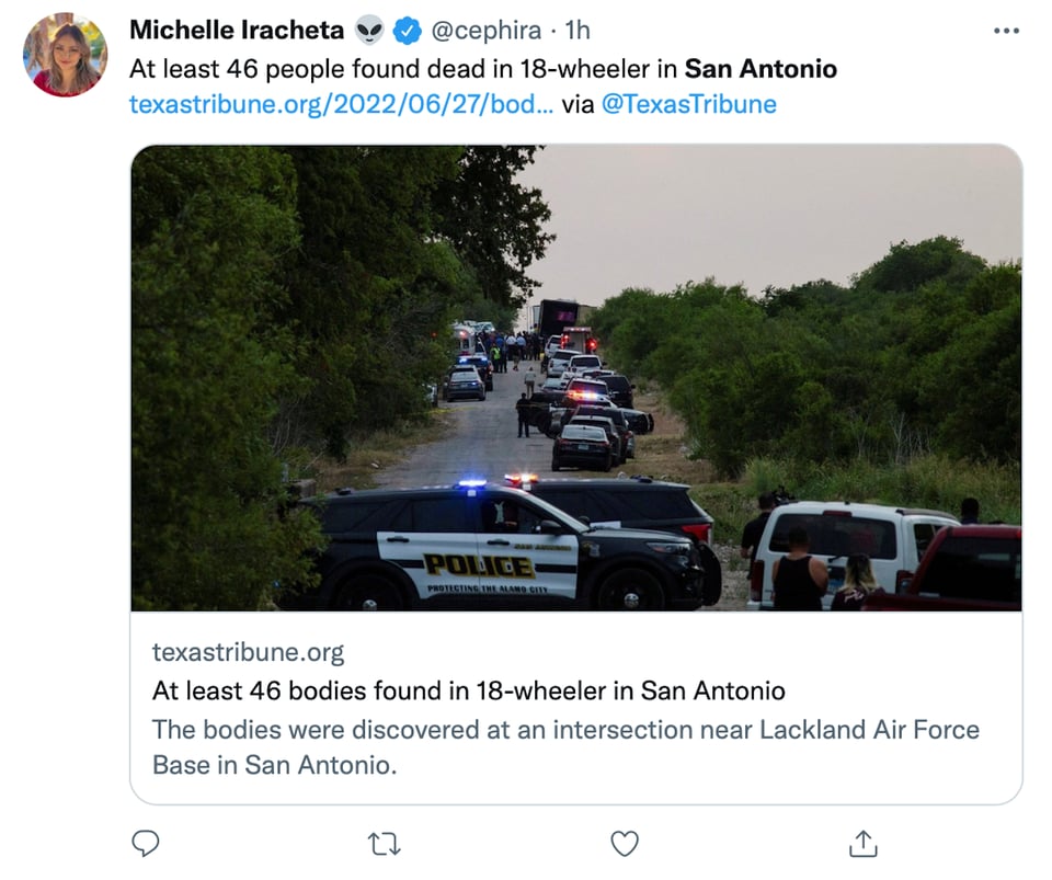 Tragedia inmigrantes San Antonio: Ya hay detenidos
