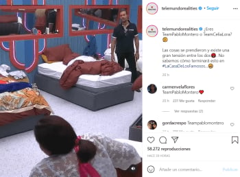 Strong discussion between Celia Lora and Pablo Montero
