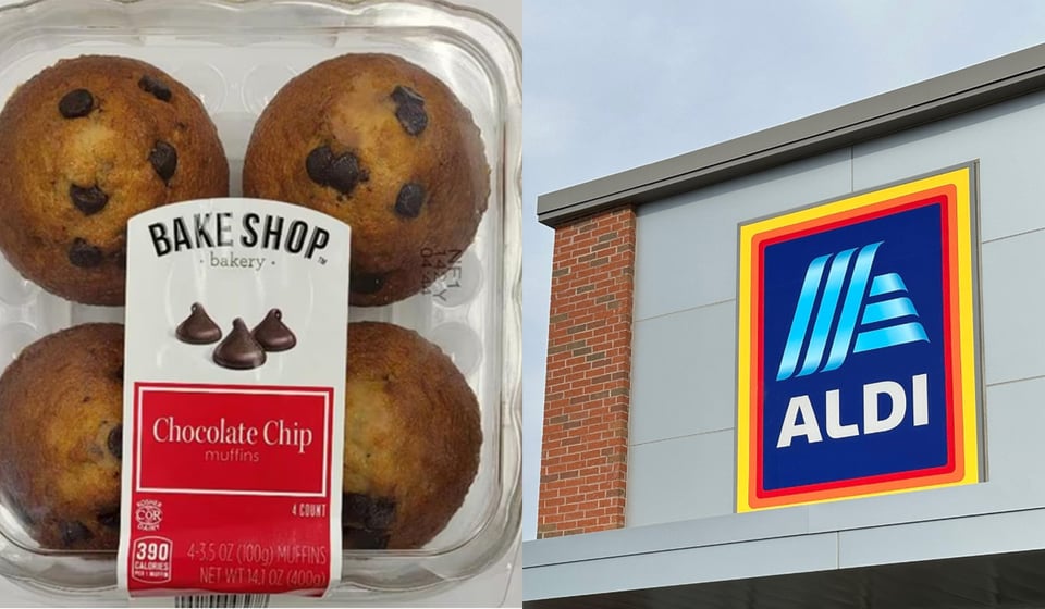 FDA retira del mercado  en todo el país muffins con chispas de chocolate de ALDI