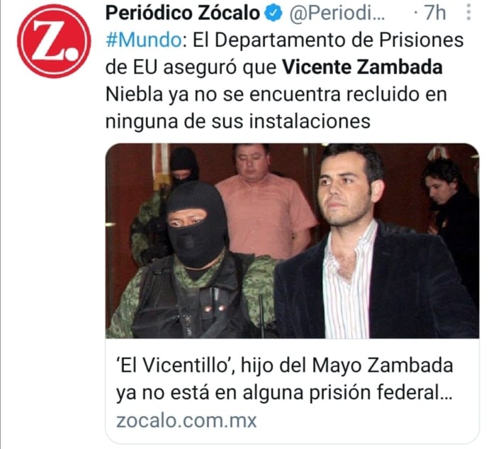 Vicente Zambada prison