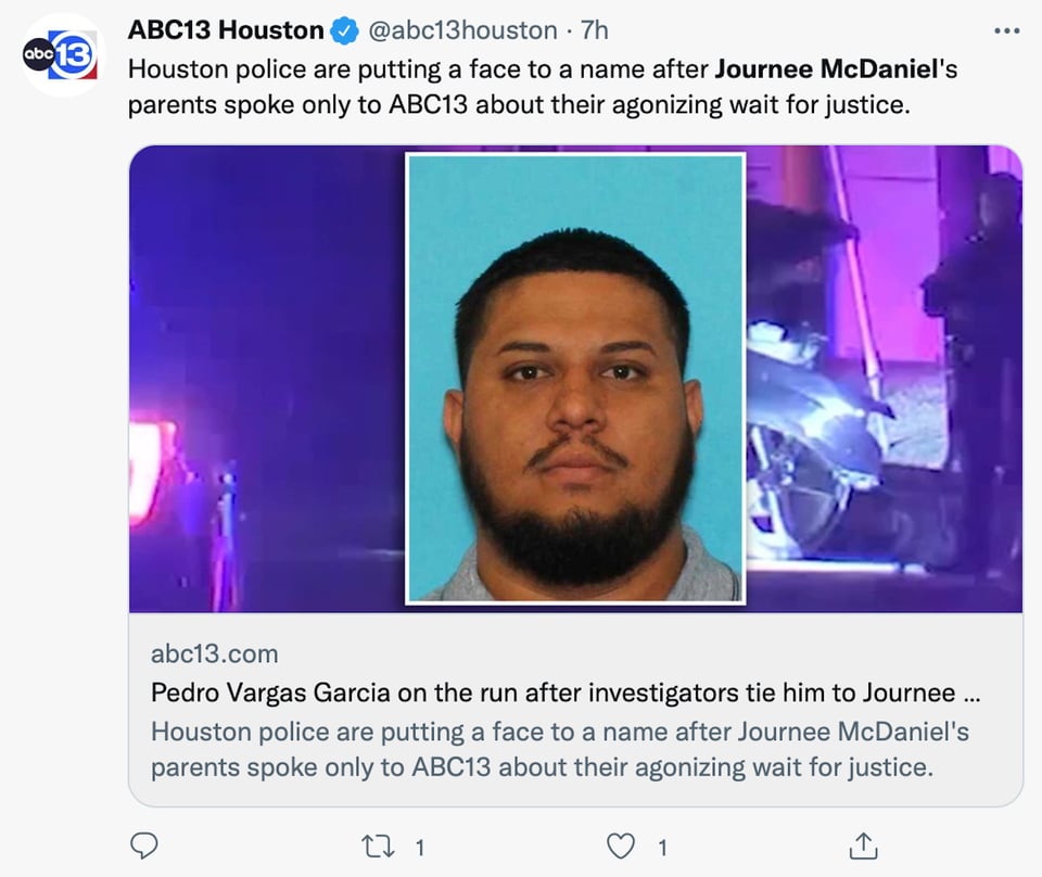 Journee McDaniel falleció en un hospital