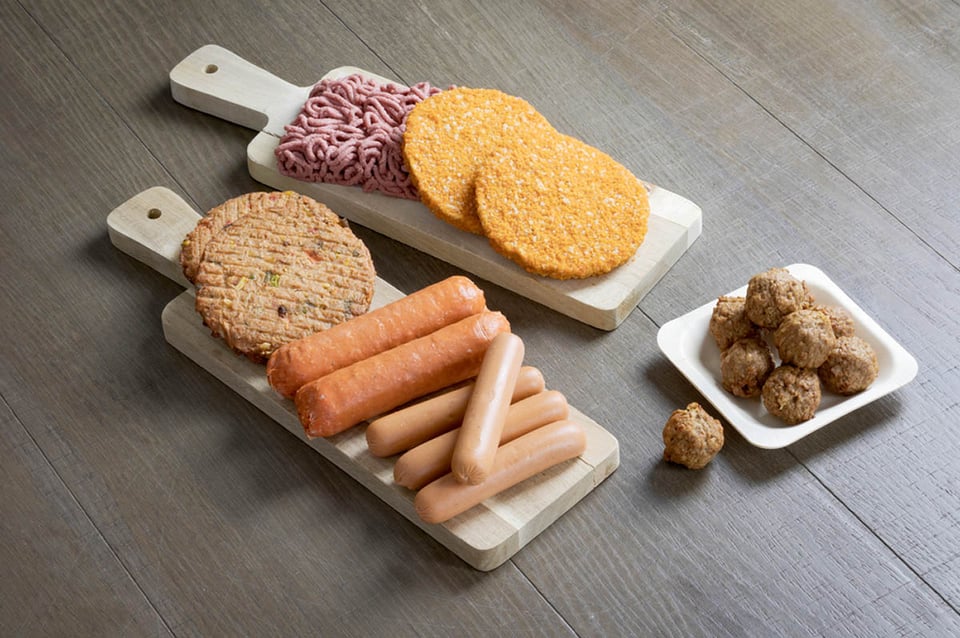 vegetariano, productos cárnicos, vegano, dieta, salchichas