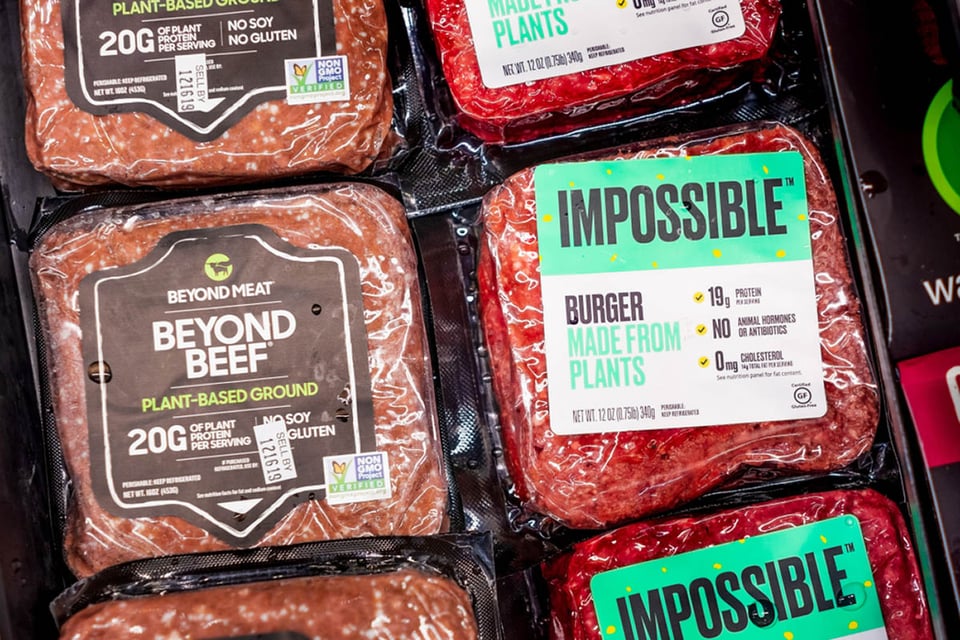 Hamburguesa imposible, Beyond Beef, carne falsa, hamburguesa vegetariana