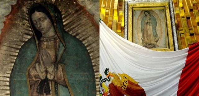 What can be seen in the Virgin of Guadalupe’s eyes?