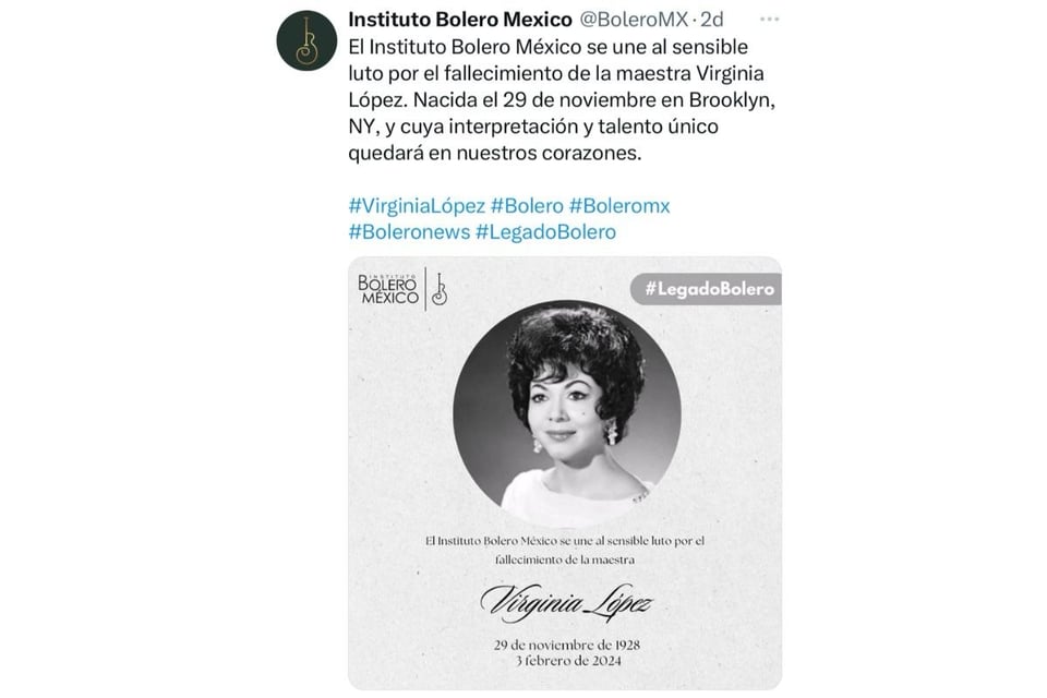Virginia Lópéz, carrera, éxito, románticas, legado, MundoNow