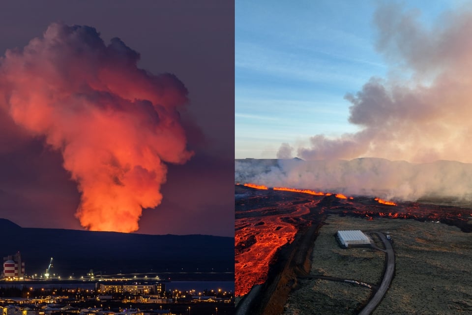 Volcán entra en erupción en el suroeste de Islandia