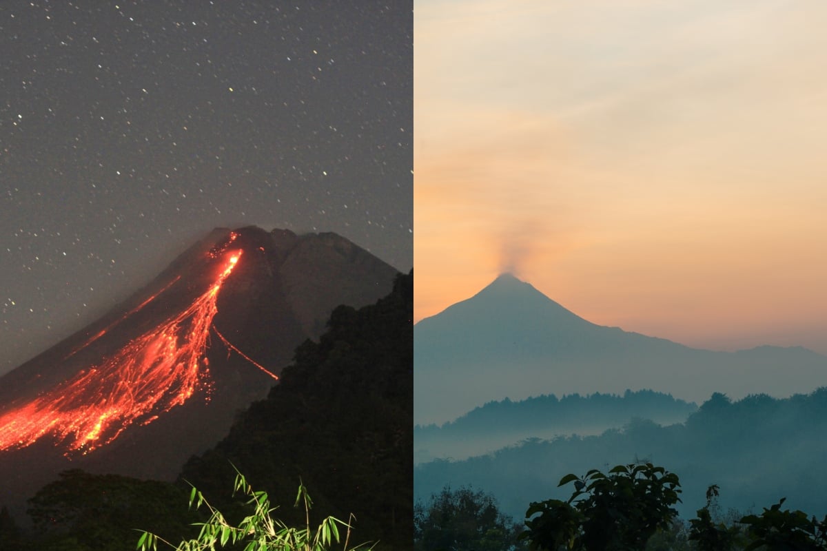 El volcán Merapi de Indonesia entra en erupción, arroja columnas de ceniza