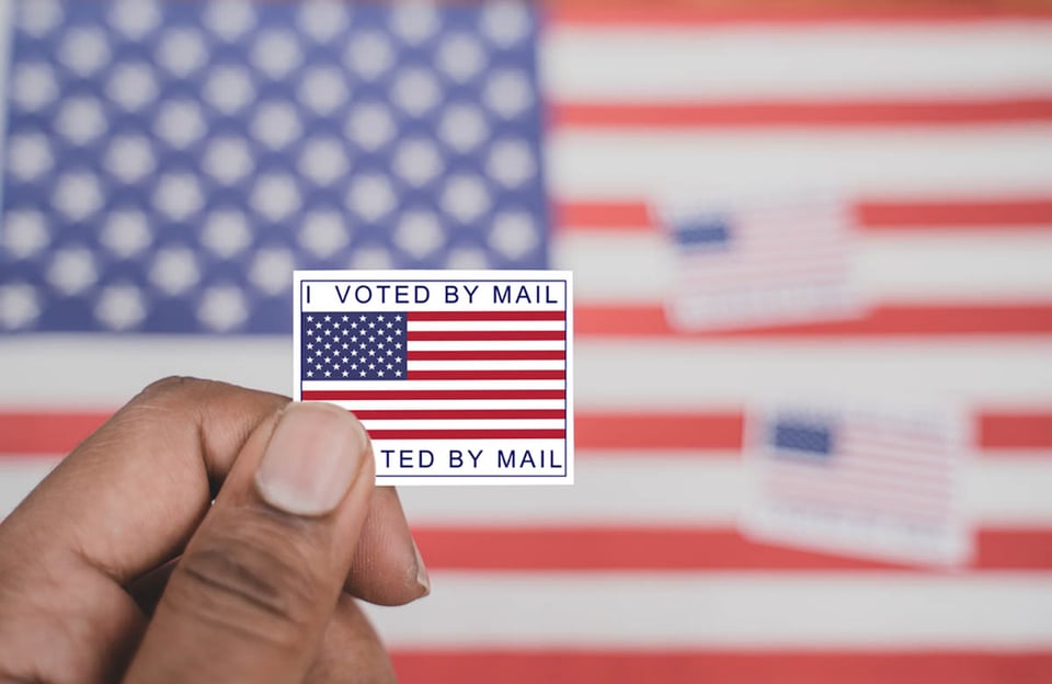 tracking, ballot, elections, USA, sticker