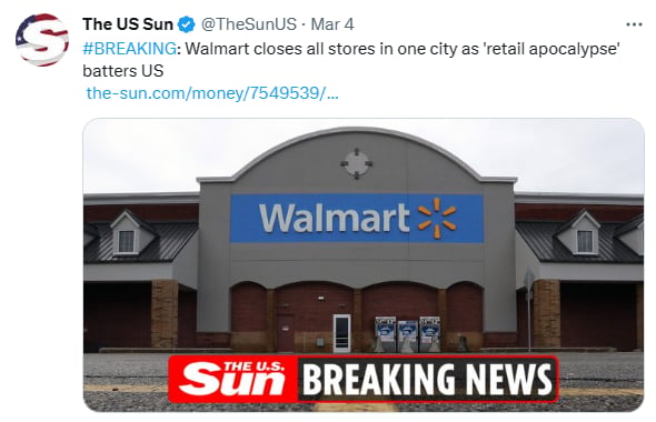 Cierre tiendas Walmart robos
