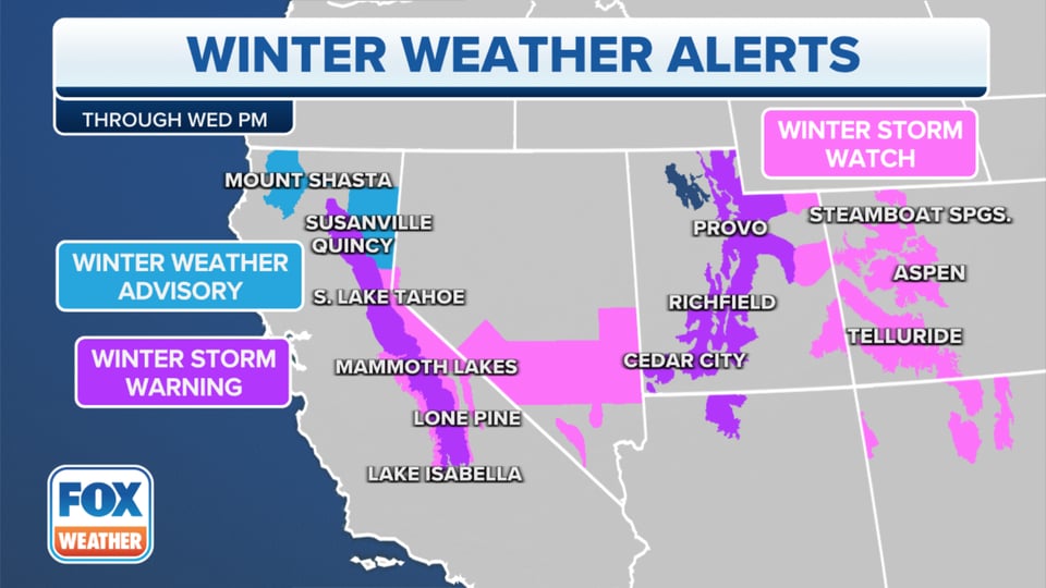 Forecast storms United States: California continues to be affected