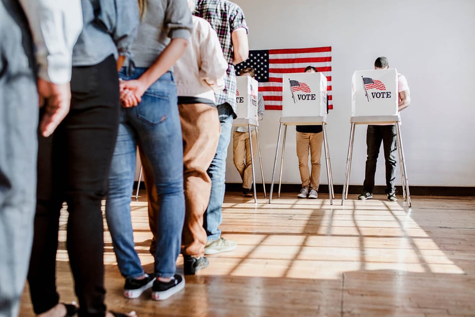 política, votación, elecciones, tipos de elecciones estadounidenses, fila
