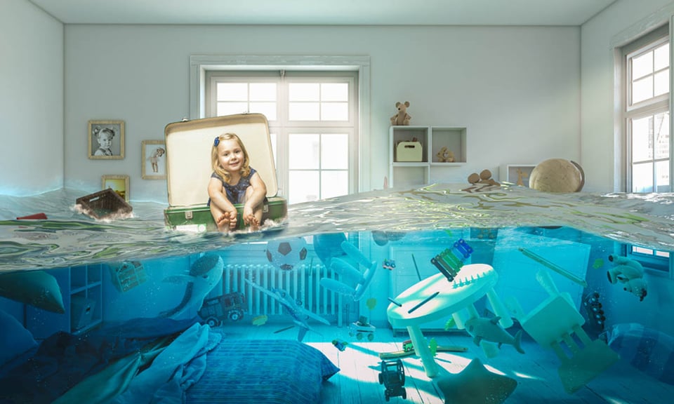 What to do in a flood, safety, upstairs