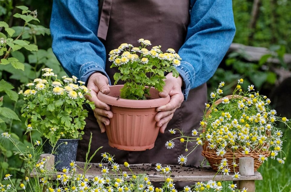 Crisantemos, flores de otoño, jardinería doméstica, jardín, plantas