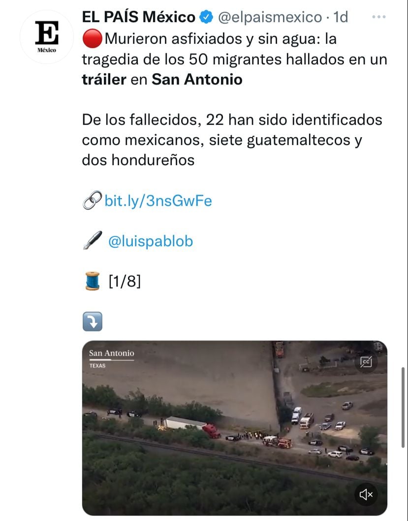 ¿No vieron a las decenas de inmigrantes?