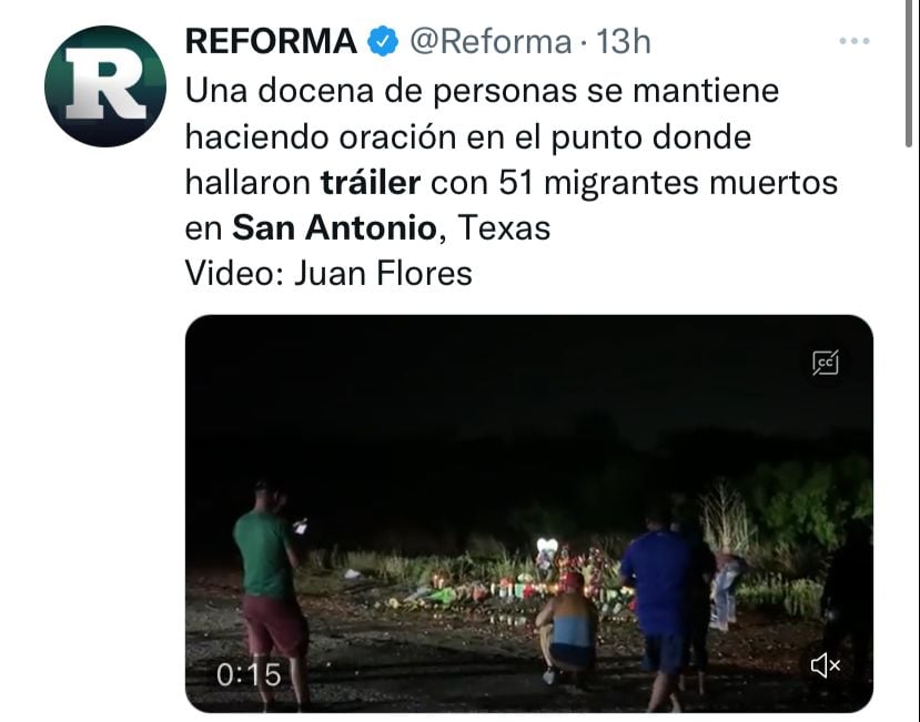 Esto hizo el chofer tras el descubrimiento de los inmigrantes muertos