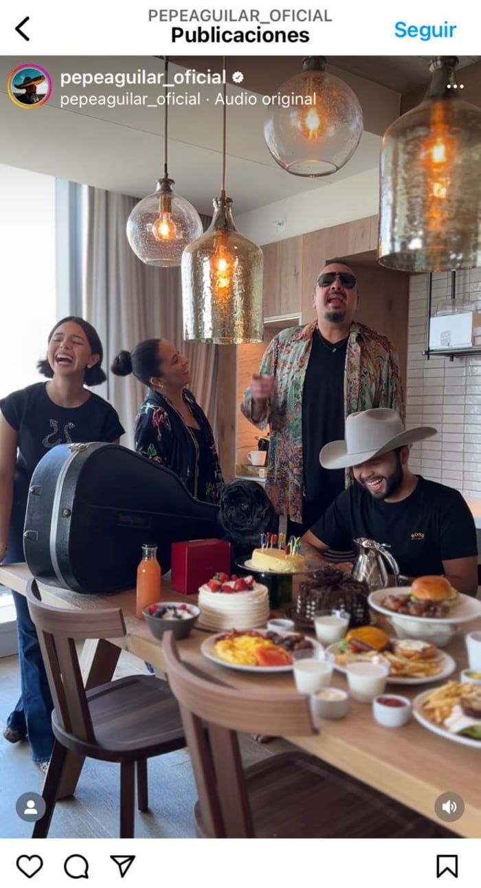 Pepe Aguilar balconeó a Aneliz