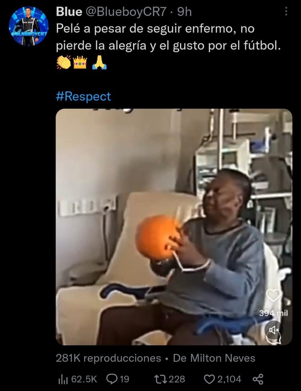 The diseases and complications that Pelé has had