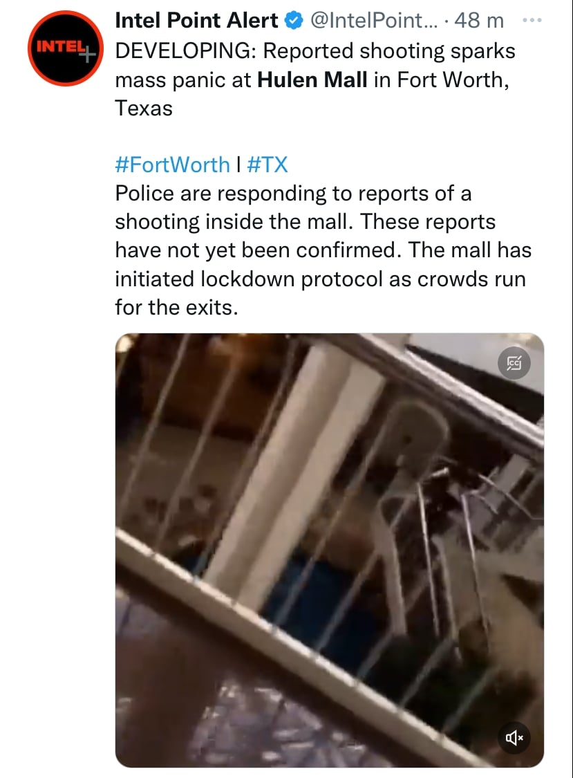 La policía dice la verdad de la situación en el Hulen Mall de Texas
