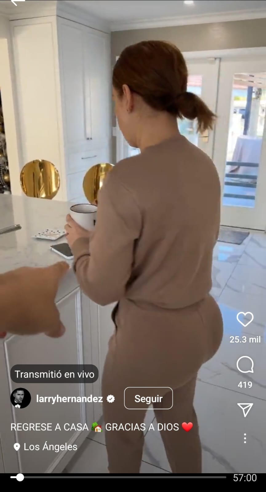 Fue a través de un en vivo que se desató todo