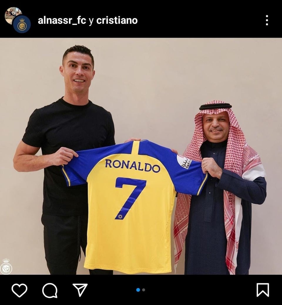 Oficialmente Cristiano Ronaldo es fichado por Al Nassr