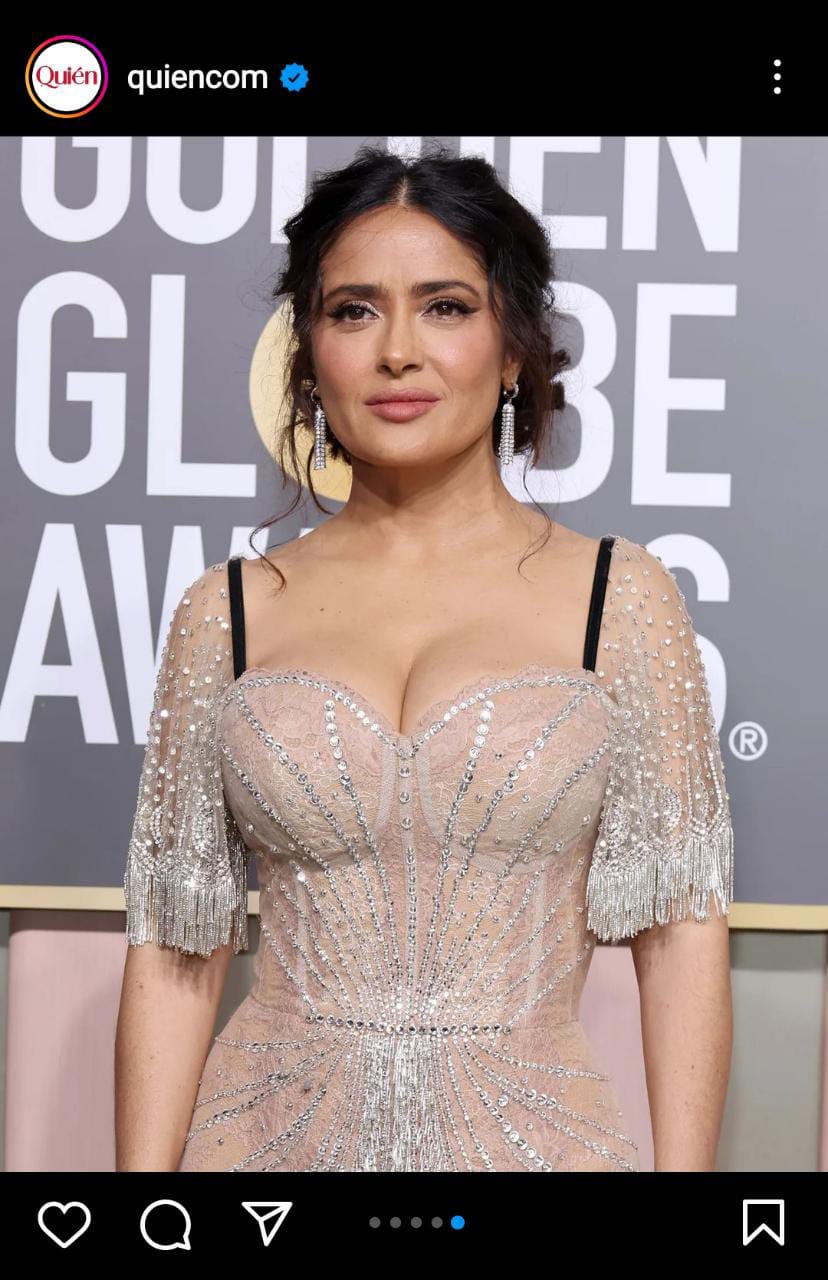 Tras deslumbrar con atuendo, comentarios negativos a Salma Hayek no se hicieron esperar