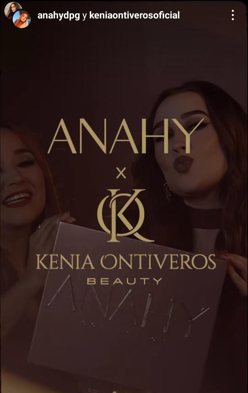 Anahy announced the launch of her makeup line by Kenia Ontiveros