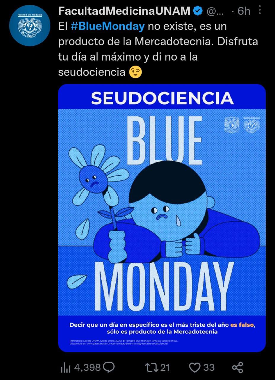 Especialistas niegan que exista el día más triste del mundo
