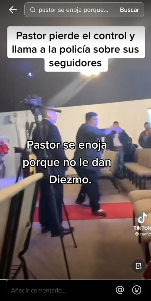 Los feligreses se negaron a entregarle el dinero