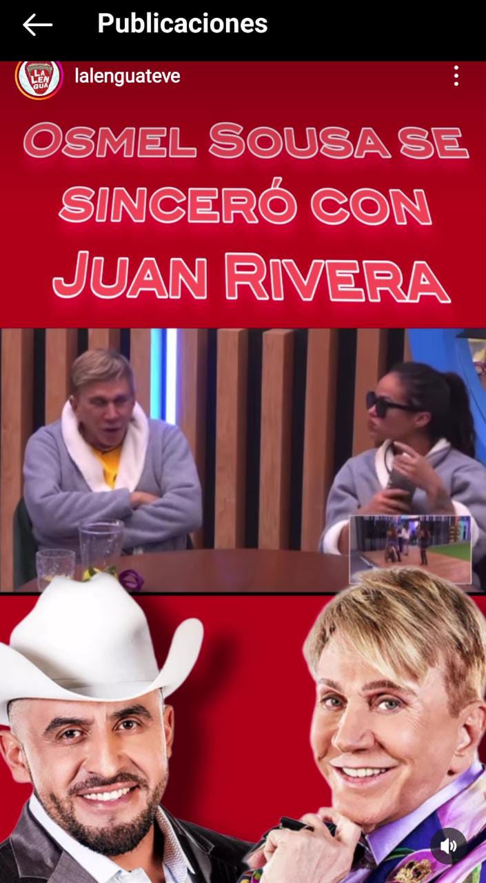 Osmel le dijo sus verdades a Juan Rivera y le declaró lo que sentía