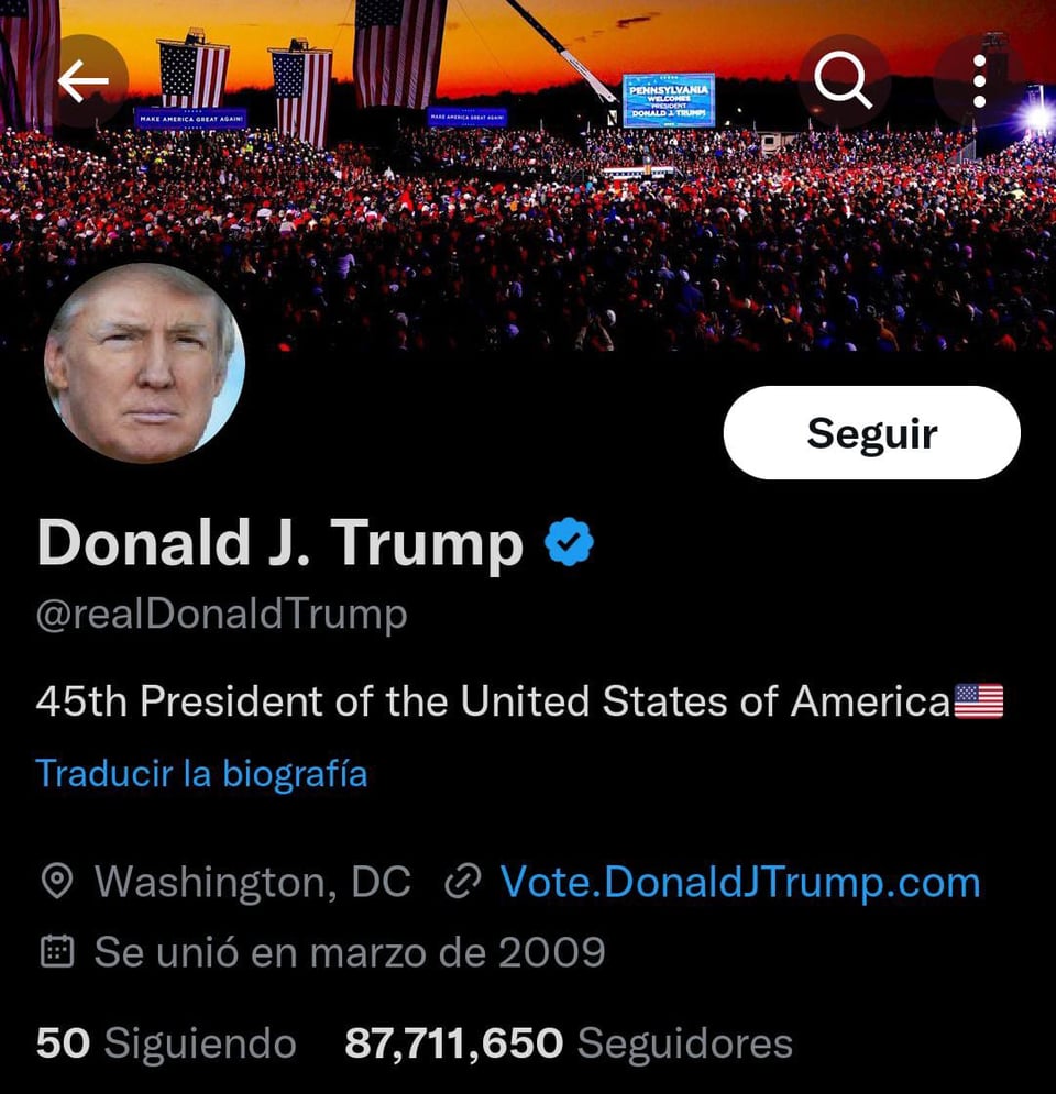 Elon Musk restored Donald Trump's Twitter account, however he has not used it
