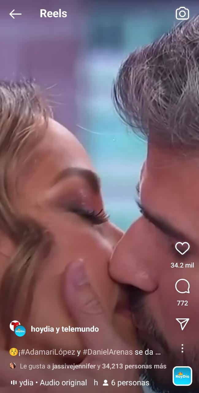 Luego del beso entre Adamari López y Daniel Arenas, los internautas no lo tomaron muy bien