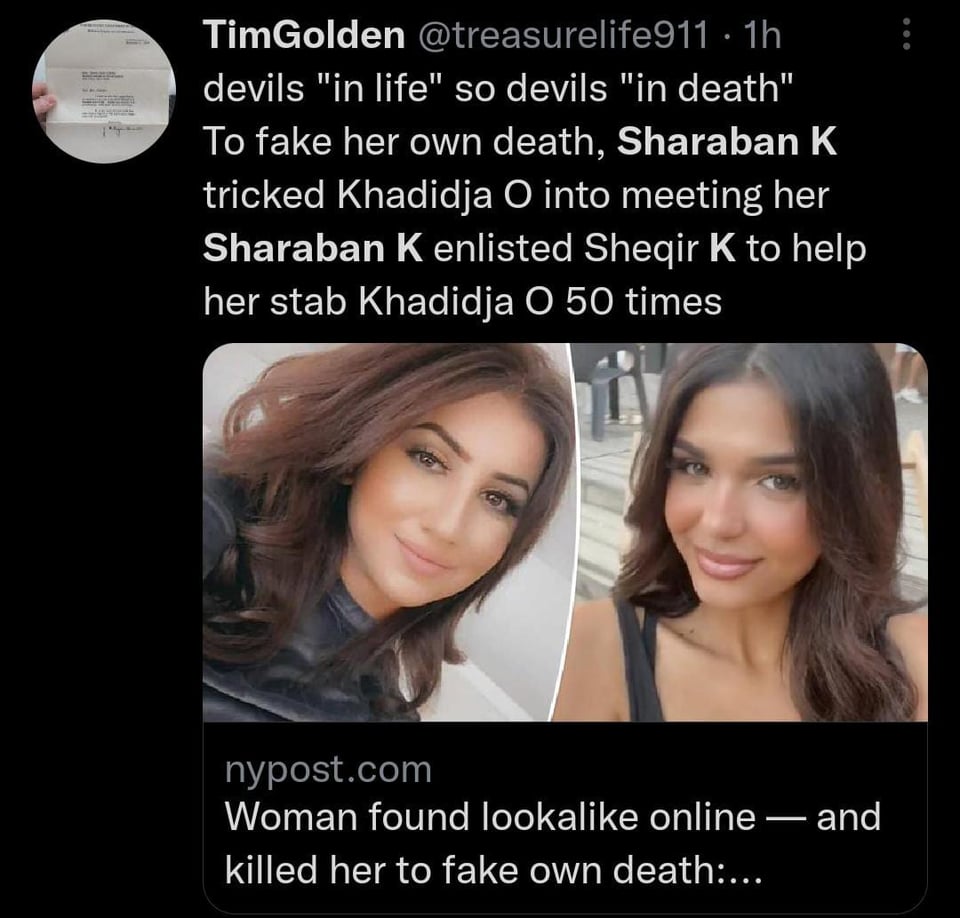 Sharaban se contacto por medio de Instagram con la victima Khadidja