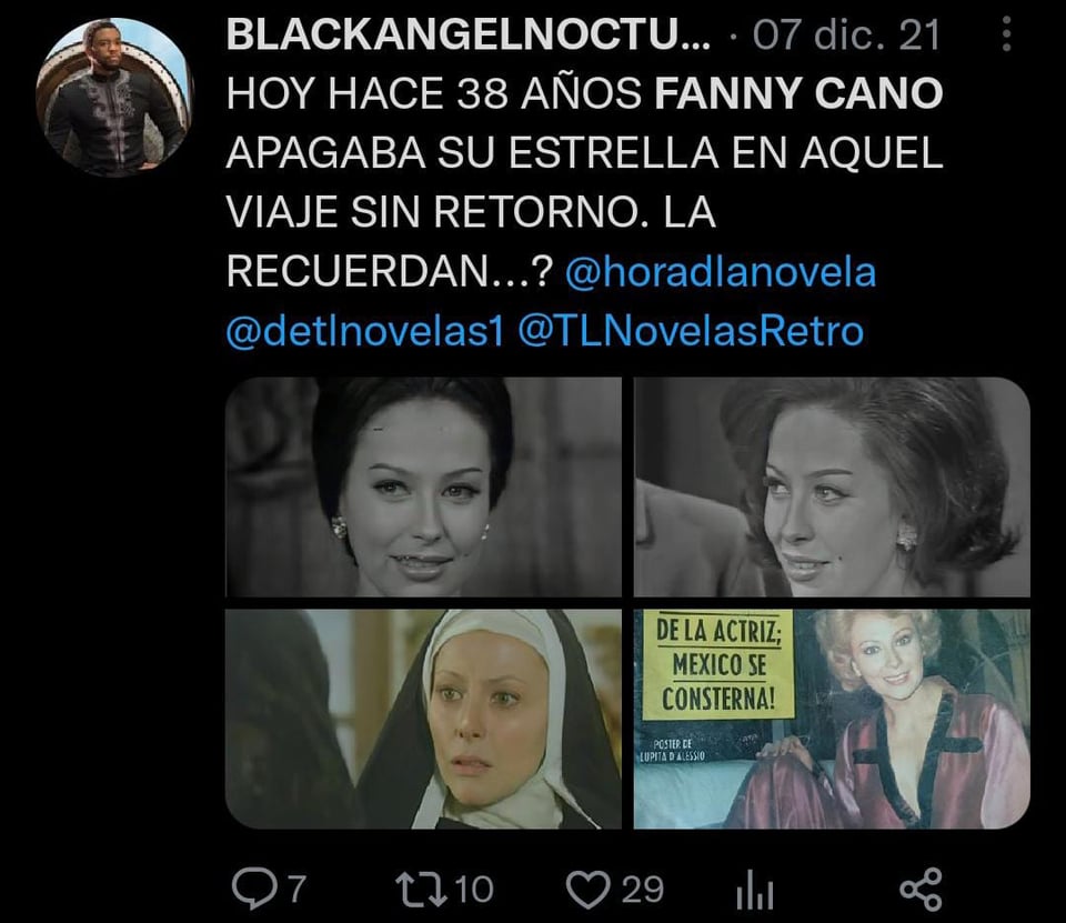 Fanny Cano no tuvo una autopsia, sin embargo es sabido que murió abordo de un avión que hizo explosión al impactar con otro