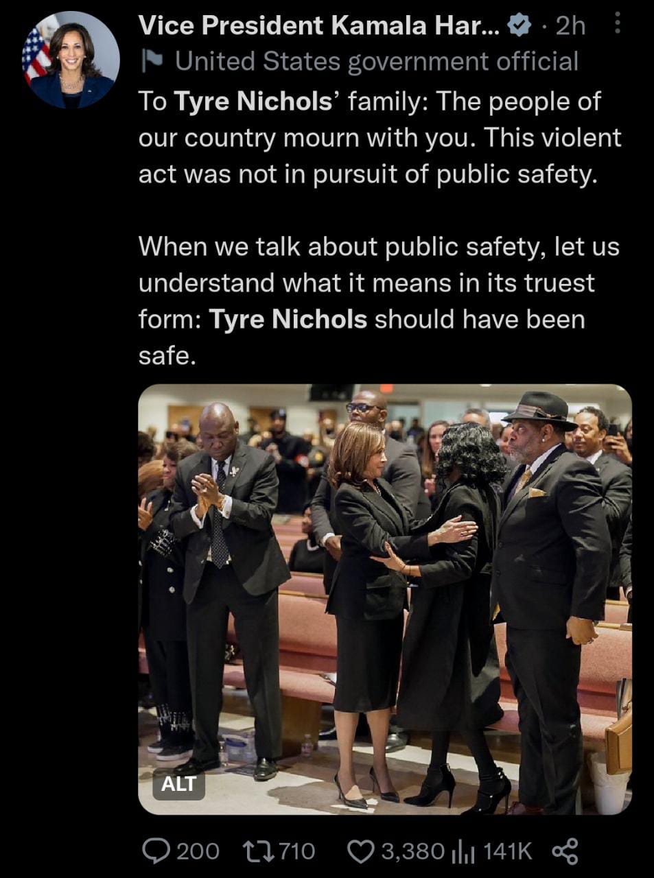 El miércoles se celebró el funeral de Tyre Nichols