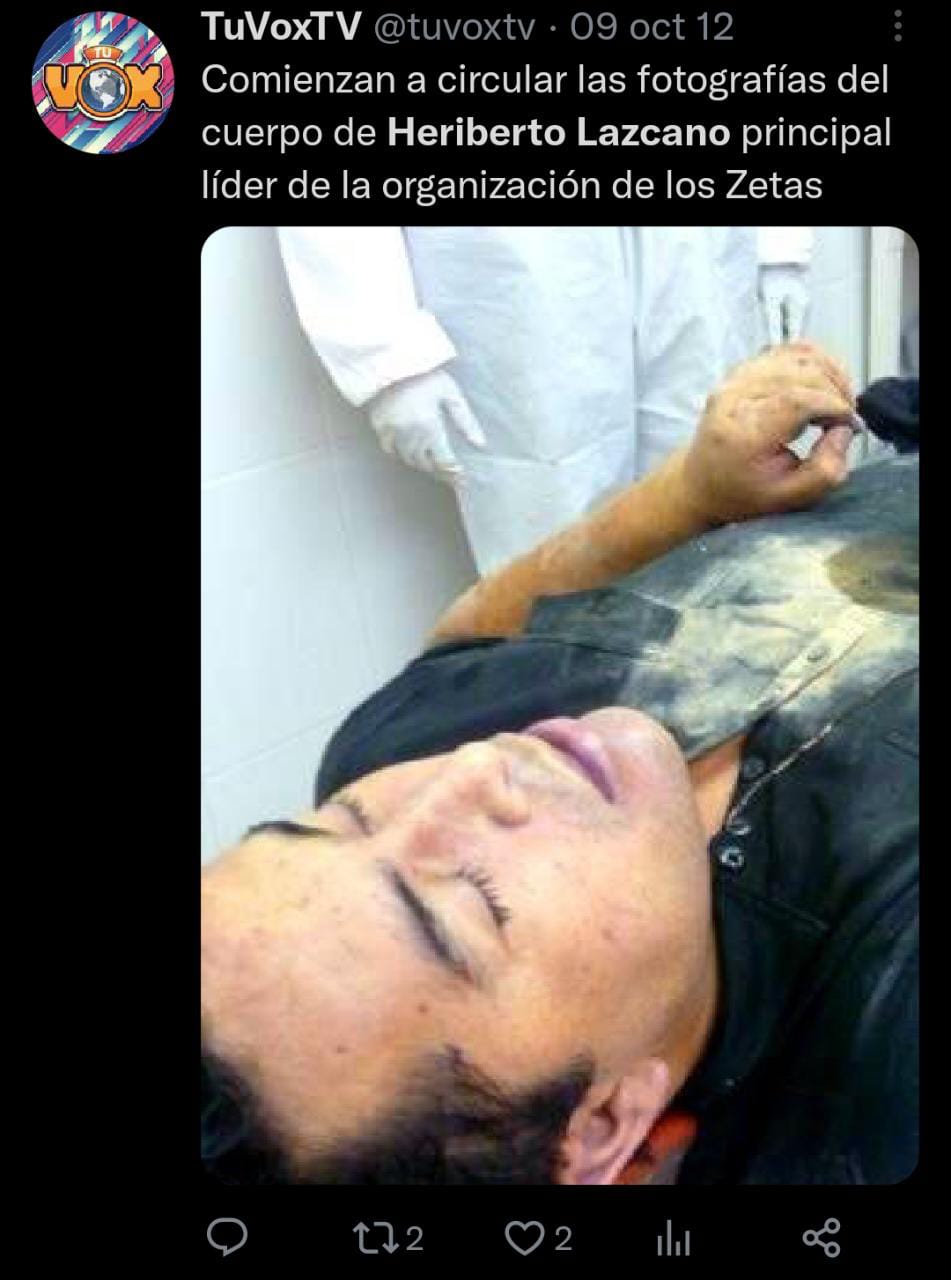 The autopsy would have confirmed that the cause of his death was the impact of five bullets in the body