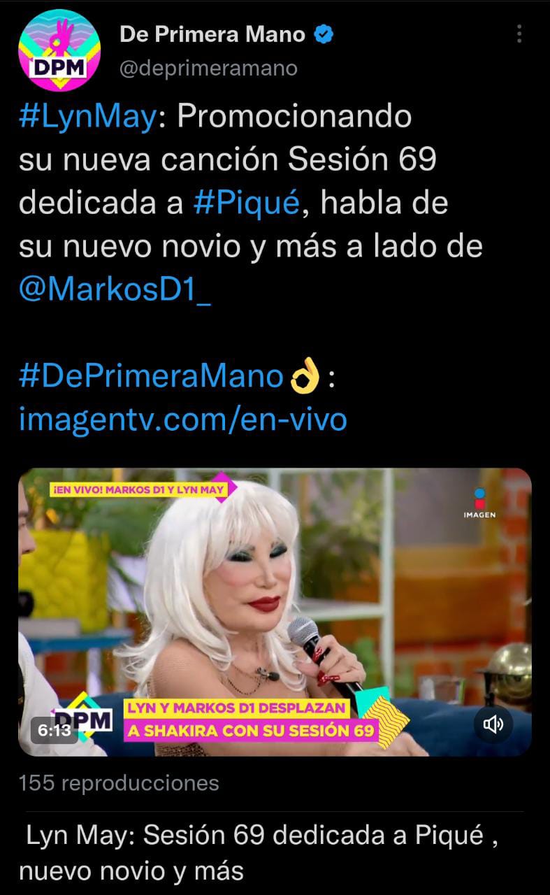 Lyn May decidió salir en defensa de Shakira y le dedicó una canción a Piqué
