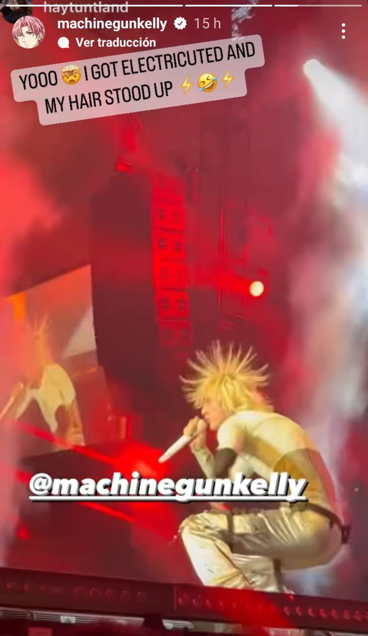 Machine Gun Kelly asegura que se electrocutó en el escenario de la fiesta previa al Super Bowl