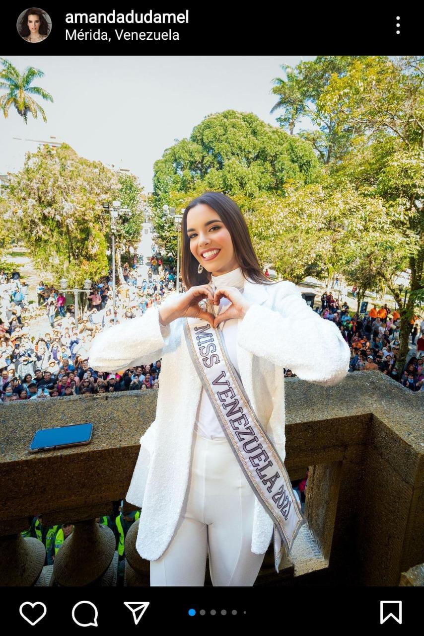 Amanda Dudamel rechazó invitación de la dueña del certamen de Miss Universo