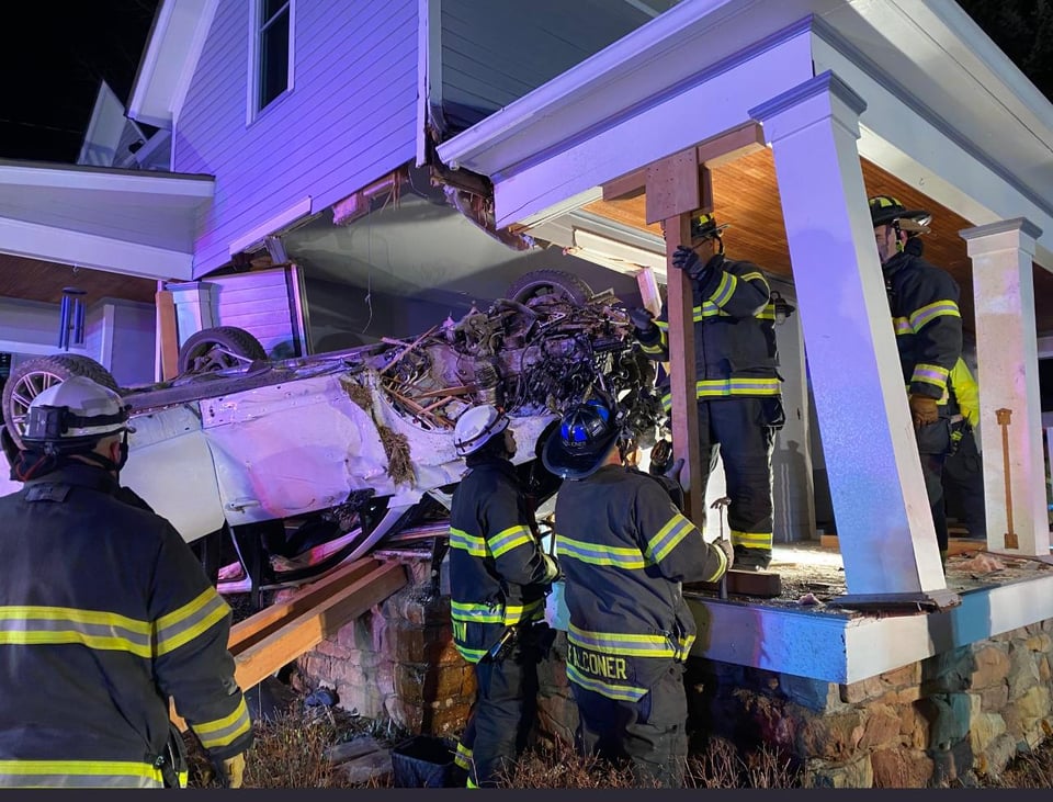 Drunk driver crashes into home