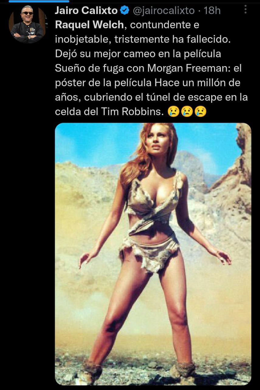 Estuvo cerca de la muerte durante la filmación de la película 'Un Millón de Años Antes de Cristo'