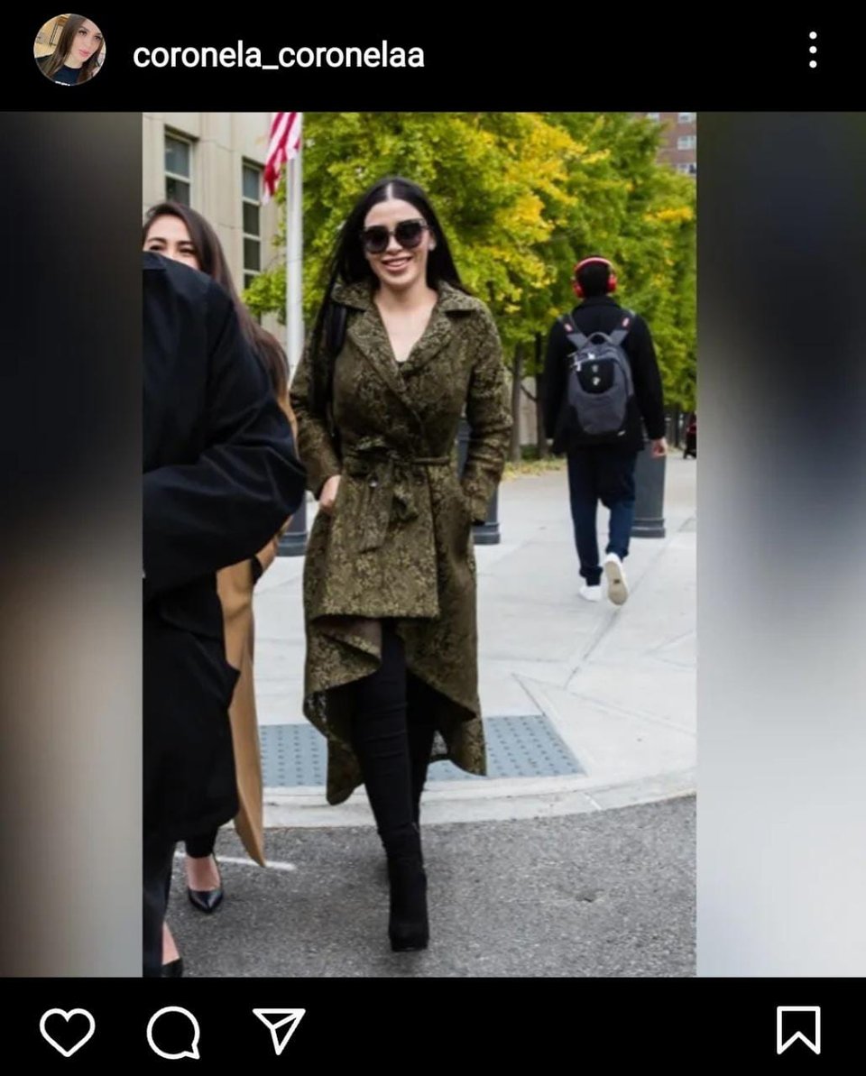 La foto de Emma Coronel hizo creer a los internautas que se encontraba en libertad