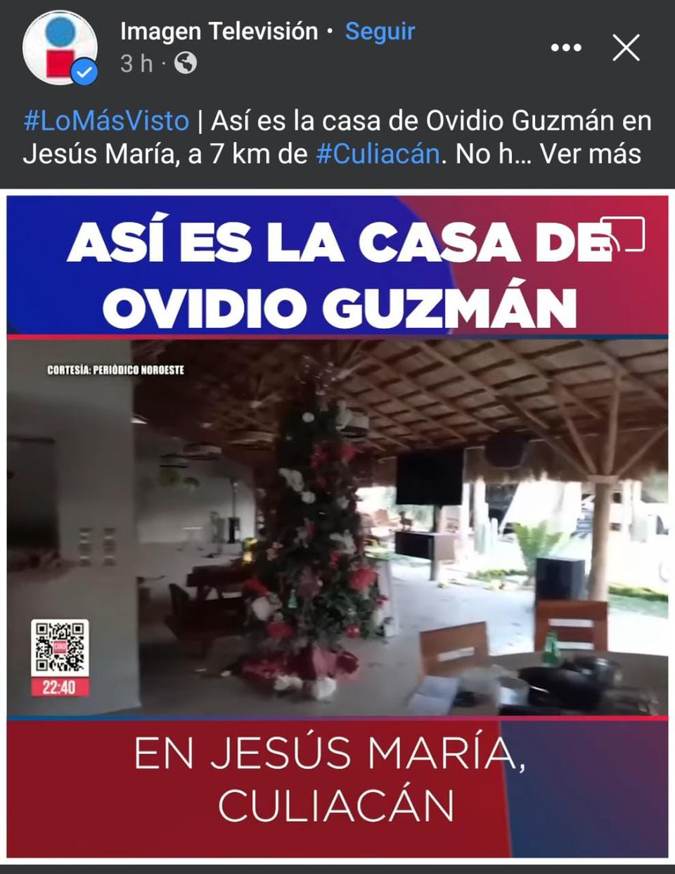 Salen a la luz imágenes de la casa de Ovidio Guzmán que dan a entender que no se trataba de un lugar de paso
