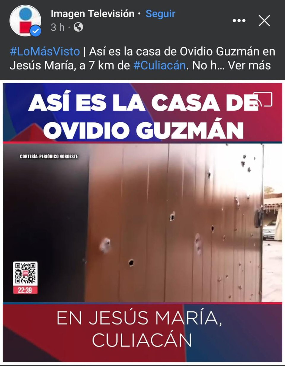 Desde la entrada se pueden notar los estragos del enfrentamiento